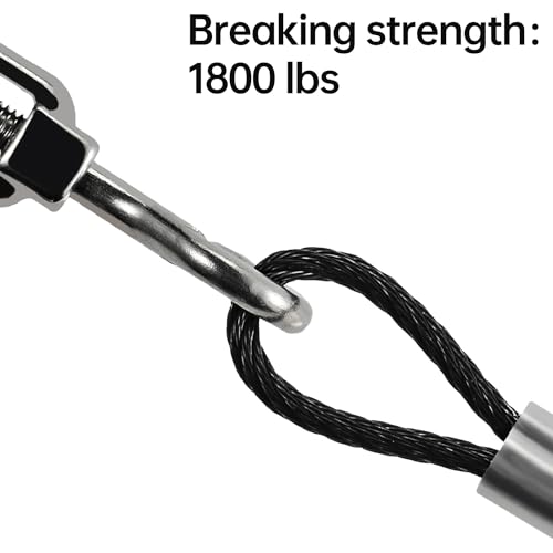 1/8" Stainless Steel Cable for Cable Railing 100FT, T316 Black Wire Rope by Steel DN Mate - Image 5