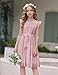 Arshiner Pink Dress for Girls Tween Summer Formal Special Occasion Elegant Dresses Size 10-12