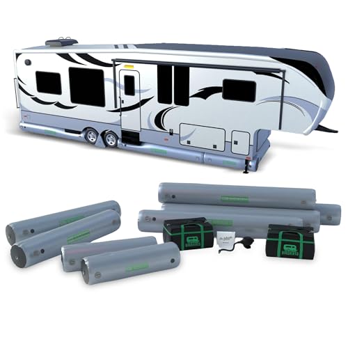 AirSkirts Inflatable RV Skirt – Fast-Install RV Skirting, Large Low Cl