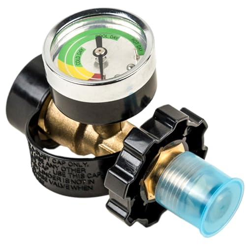 Adaptateur pour Bouteille de Gaz Propane | Indicateur de Niveau Intégré pour Cuve à Gaz - Connecteur Pour Cuisine Extérieure, BBQ, Camping Et Caravane