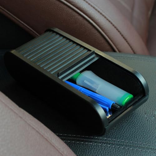 Contenedor de almacenamiento coche plástico negro para evitar caídas de móviles 4