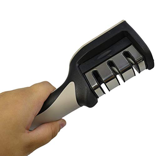 Afiador Amolador Manual de Facas Diamantado Cinza CBRN15573 - Commerce Brasil