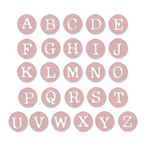 Sizzix 662551 Fustella Thinlits.Delicate Maiuscole...