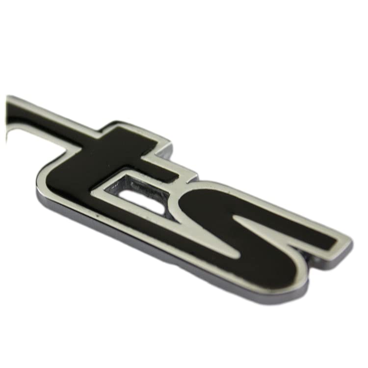 Image of 1 PCS New 3D Zinc Alloy Chrome Sports Premium car Body Emblem Front Grille Sticker Decal Replacement Nameplate Letters Badge (Red Black)
