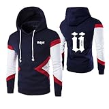 Taille Des Sweat-Shirts : Sweat à Capuche à Manches Longues, VêTement D'ExtéRieur Baggy Actif, Tenez Compte De La Taille Et Du Poids. Pour Vous Aider à Choisir La Bonne Taille, SurvêTement Couleur Collision Imprimé Street Wear, Veuillez Consulter Notre Guide Des Tailles Dans Les Images Du Produit.
