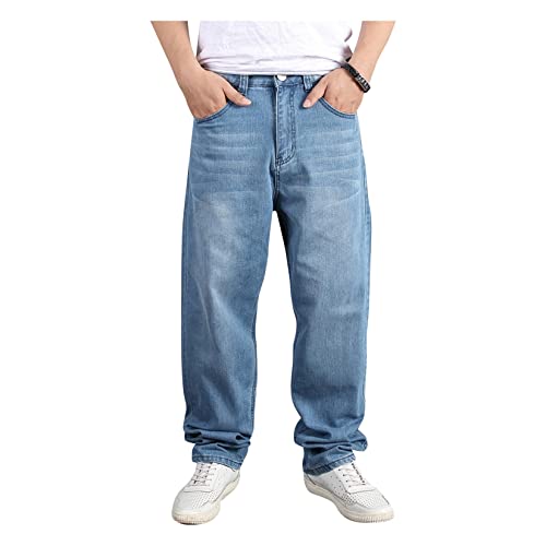 Jean skateboard homme coupe extra large style décontracté pantalon hip-hop casual