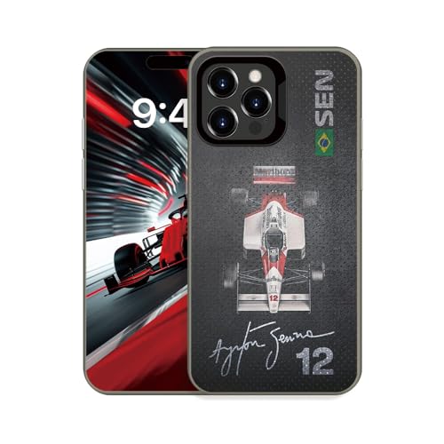 YEVAPOP Racing Car Case Compatible with iPhone 16 Pro Max, Aesthetic Racing-Inspired Design Phone Case Shockproof Protective Cover for Fans (F1 NO.12)