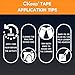 CKeep Kinesiology Tape, Uncut 2 Rolls, Original Cotton Elastic Premium Athletic Tape,Latex Free Hypoallergenic, 2inch x 16ft, Orange