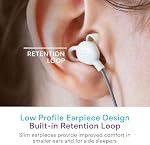MEE audio SleepTones USB-C Wired Sleep Earbuds for Side Sleepers with Lightweight Low-Profile Silicone Earpieces, Noise Reduction Sleeping Headphones with Built-in Mic & Volume Controls (Beige)