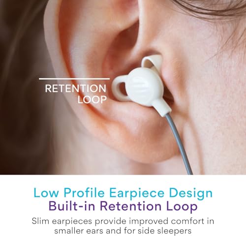 Image of MEE audio SleepTones USB-C Wired Sleep Earbuds for Side Sleepers with Lightweight Low-Profile Silicone Earpieces, Noise Reduction Sleeping Headphones with Built-in Mic & Volume Controls (Beige)