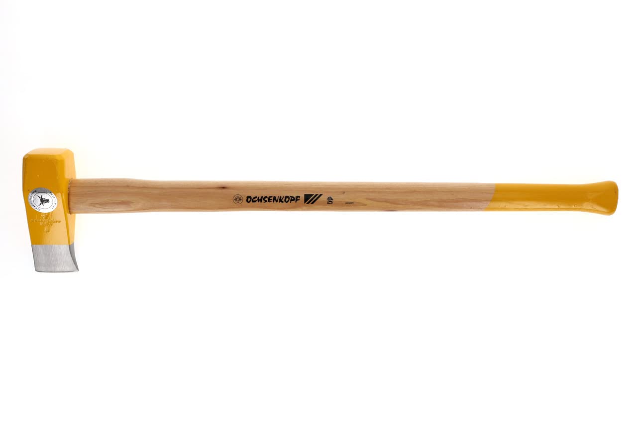 Ochsenkopf Profi-Spalthammer, Extra große Schlagfläche, Langlebiger Stiel aus Hickoryholz, 85.0 x 20.0 x 7.5 cm
