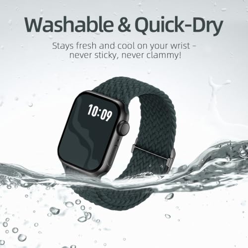 Image of 4 Pack Braided Stretchy Band Compatible with Apple Watch Bands Women Men