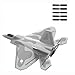 chusike 5 PCS 2.5 Inch 2-Blade Propeller Spare Part for Mini F16 Falcon 365mm / Mini F22 Raptor EPP 260mm, 761-7 F22 260mm/76110 F16 267mm, RC Airplane Propeller