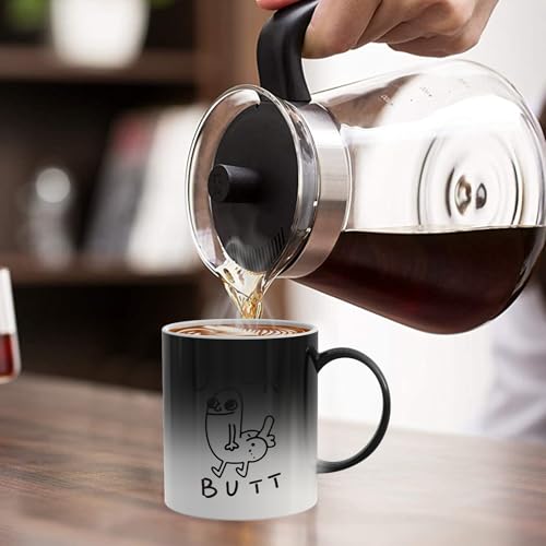 Zutcogo Funny Gifts for Men Women, White Elephant Gifts for Adults, Novelty Gag Present Coffee Mug for Adults, Message Appears as it Heats, Christmas Valentines Day Birthday Prank, Office Joke (white) #5