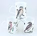 Joanbet's ChinaFind Fine English Bone China Mugs - Set of Three - Garden Birds by Adderley of England