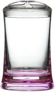 Premier Housewares 1601361 Acrylic Toothbrush Holder - Turquoise/Clear , Height 13 x width 8 x depth 8 cm