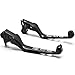 Krator Black Skull Motorcycle Hand Levers Front Controls For 1996-2015 Harley Davidson FXDB Street Bob