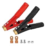 AUCELI 2Pcs Battery Jumper Cable Clamps, Heavy Duty Car Battery Charger Alligator Clips, Power Replacement Battery Welding Machine Crocodile Clamps, Auto Accessories for All kinds of Cars and Boats