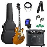 Guitarra Elétrica Giannini Les Paul Deluxe Gold + Cubo Sg15