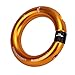 SPYMINNPOO Climbing Rappel Rings, 12mm Opening Detachable Climbing Connector Belay for Rock Climbing Arborist Connection Point (Gold)