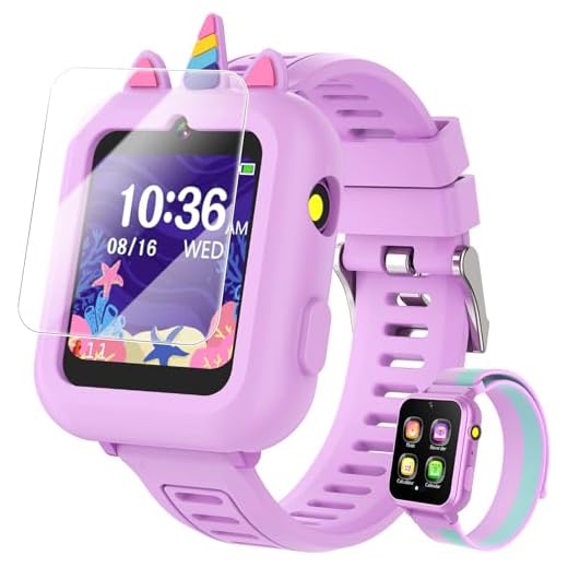 Smart Watch for Kids with 39 Games Touchscreen Camera Video, Music Player, Pedometer, Calculator, Calendar, Stopwatch, Flashlight, Alarm Clock 12/24 hr, Birthday Gifts Toys for Girls Ages 3-12
