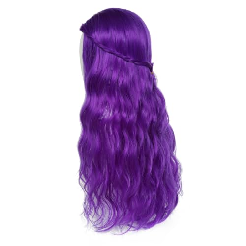 Image of Adequate Synthetic Long Wavy Hippie Princess Wig, Purple