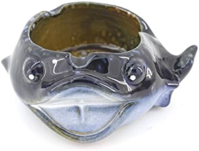 Cute Dark Blue Ceramic Whale/Dolphin Ash Tray,Ashtray