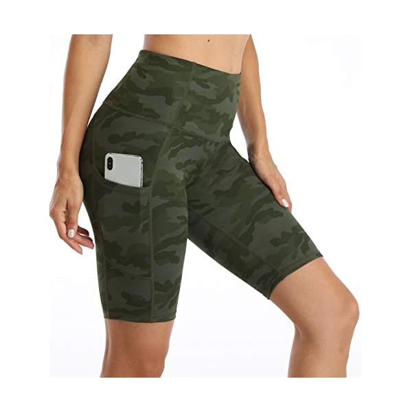 Oalka-Womens-Short-Yoga-Side-Pockets-High-Waist-Workout-Running-Shorts Oalka Women's Short Yoga Side Pockets High Waist Workout Running Shorts Multi Camo Army Green Medium
