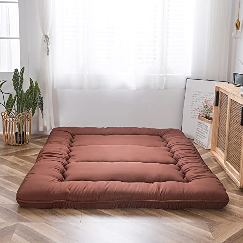 MAXYOYO Klappmatratze Futon Matratze Bodenmatratze Gepolsterte Japanische Tatami Gesteppte Bett, Dicke Faltmatratze Schlafmatte Rollmatratze...