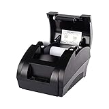 DOEDOO Etikettenhersteller 58mm Bluetooth Thermo-Empfangsdrucker Wireless POS-Drucker for Handy Windows-Unterstützung Cash-Schublade (Color : 5890k USB Black)