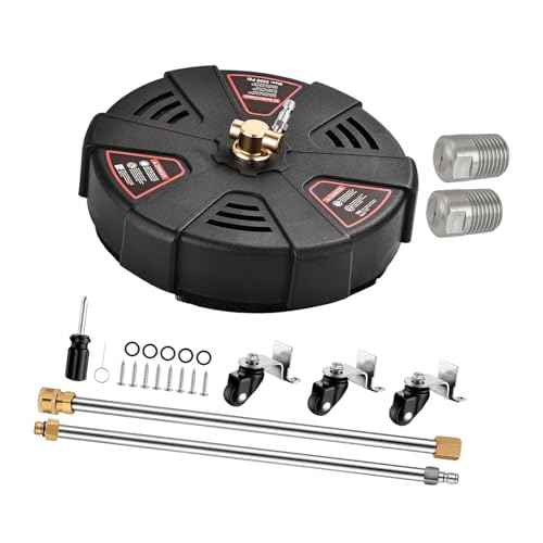 LOVIVER Limpiador de Superficies con hidrolavadora de 13' y Conector rápido de 1/4' con Ruedas para entradas de vehículos, terrazas de,