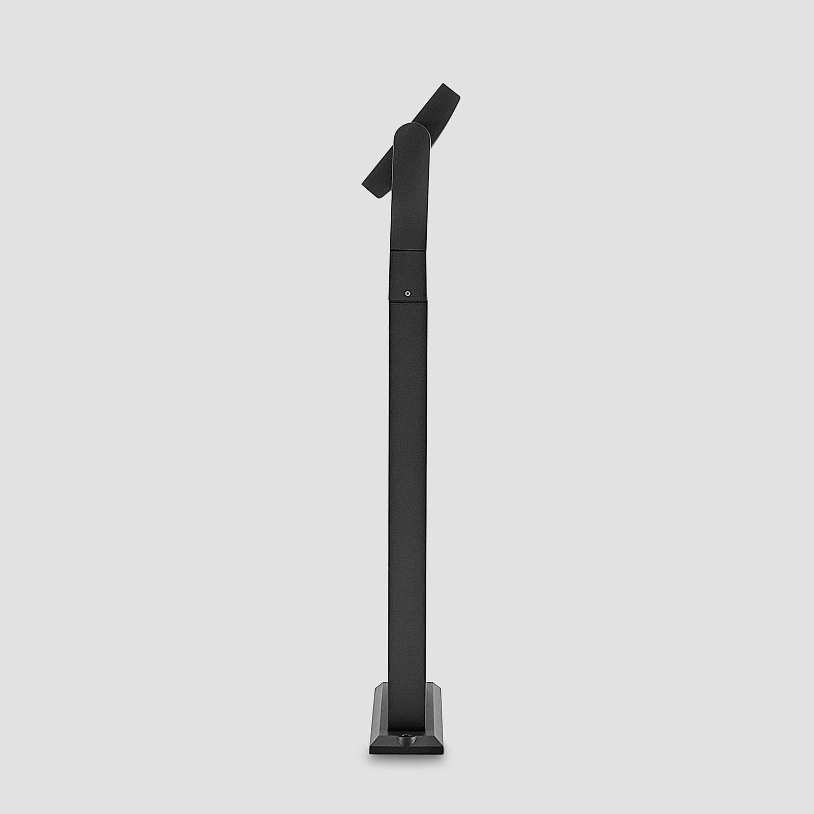 Lindby Lampada LED da esterni (Moderno) colore Grigio, in Alluminio lampadina inclusa lampioncino paletto luminoso lampada viale lampione