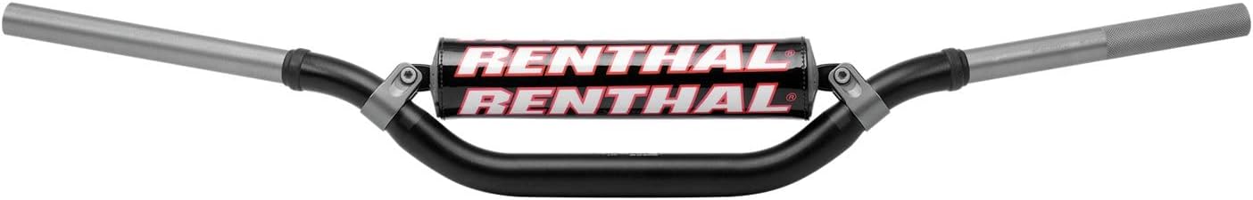 Renthal 999-01-BK-07-185 Twinwall Black 1-1/8" Aluminum Handlebar