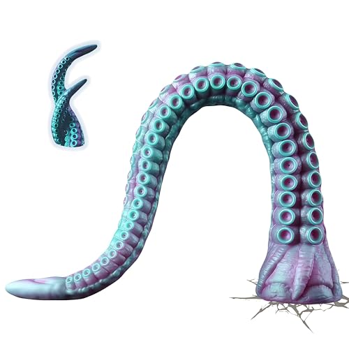 Langer Tentakel-Monster Dildo - 18.11 Zoll (46 cm) Fantasy Dildo mit Starkem Saugfuß, Erwachsenen Sexspielzeug für Männer und Frauen, Paarspiele