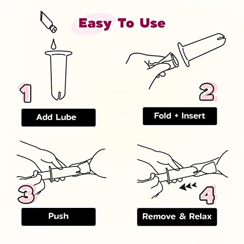 Image of SHORDY Applicator Tool for Menstrual Cups for Easy Insertion with Lube Gel, Reusable Period Cup Applicator Set Copa Menstrual Compact Kit for Women, Easy to Use & Eco Friendly, Works with Most Cups