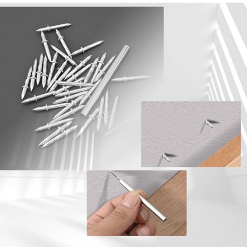 Miniatura 4 de 500 Clavos De Doble Cabeza 5 Casquillos, Clavos De Doble Cabeza Para Zócalos Sin Costuras, Clavos De Moldura Básicos No Marcados Para Decoración Interior, Utilizados Para Decoración Interior