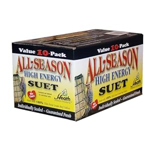 Heath Outdoor Products birds DD4-10 All Season High Energy Suet Cake, Case Of 10