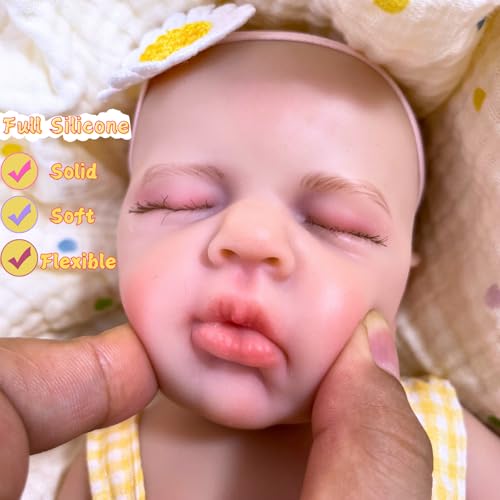 Muñeca Reborn Bebé Niña Silicona 12 Pulgadas Realista miniatura 6