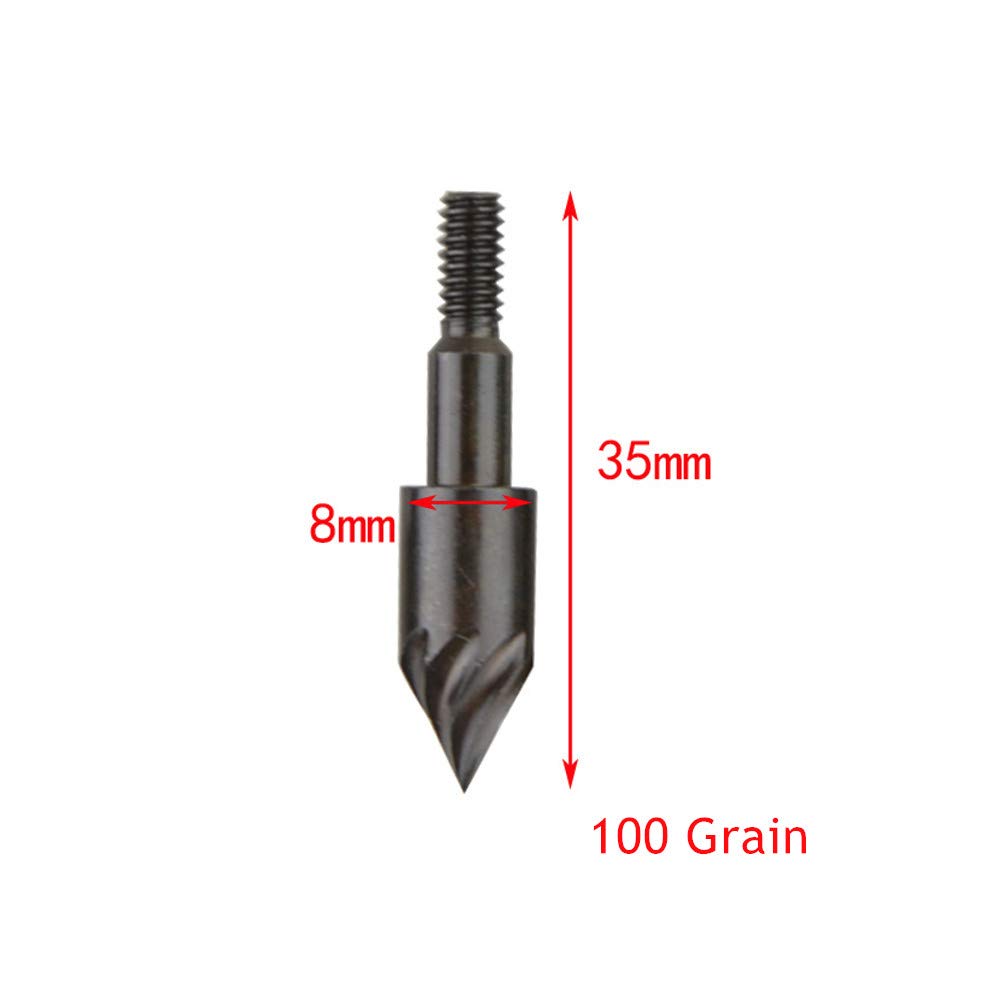 Hunting Broadheads Screw-in Arrowheads Arrow Points Tips Archery Arrows Heads eB