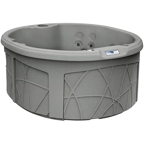 Lifesmart 4-Person Plug & Play 13-Jet Hot Tub Spa and Thermal Cover, Taupe
