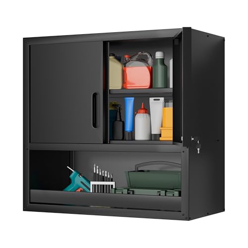 Garage Wall Cabinet with Adjustable Shelves