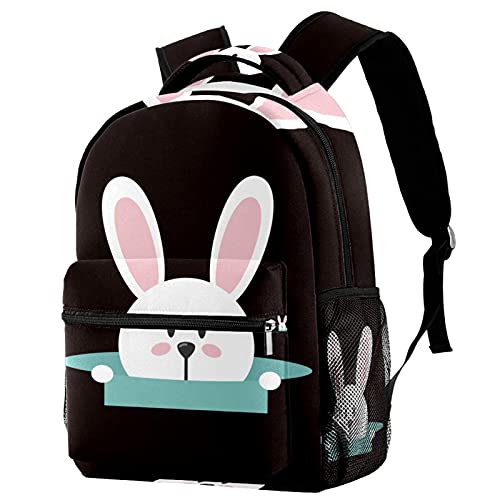 Sac à dos de voyage lapin avec porte-bouteille pour enfants