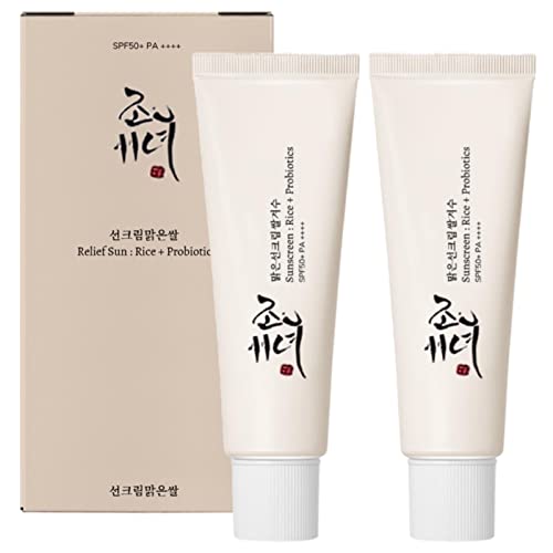 Joseon Relief Sun Cream Sunscreen Spf 50+ Pa++++ Joseon Korean Moisturizing Sunscreen Skin Care Solution Nourishing Skin Protection And Uv Defense For All Skin Types (2Pcs) #TOP20