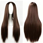 Gairyan – Gairyan Perücke Dunkelbraun Lang Glatt Anime Cosplay Braun P