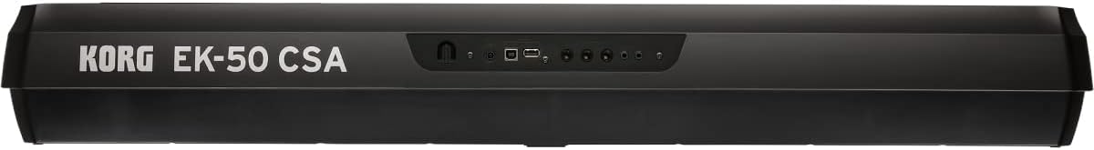 Korg EK50CSA Entertainer Keyboard with Latin Styles Bundle with Adjustable Stand, Bench, Sustain Pedal, Instructional Book, Austin Bazaar Instructional DVD, and Polishing Cloth