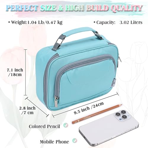 Image of VX VONXURY Large Pencil Case, 54-Slot Colored Pen Pouch 2 Removable Sleeves | Cute Zipper Pencil Bag Organizer, Top Handle, Front Zip Pocket, Durable Fabric for Art Supplies Markers School Travel College