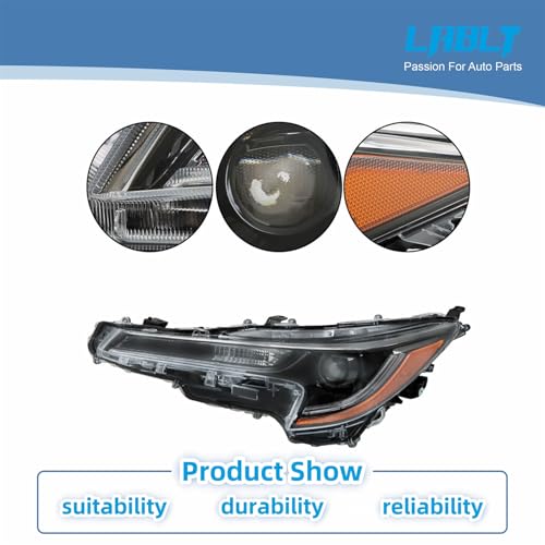 LABLT Driver Side Headlight Assembly Replacement for Corolla LE 2020 2021 2022 Left Side Headlamps Assembly Replacement for 8115002S30 TO2502286 by LABLT - Used condition - Image 3