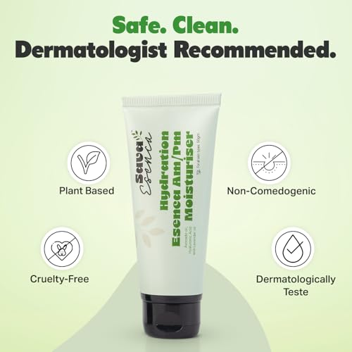 Image of Hydration Moisturiser Face Cream 50g for Women & Men, Daily AM PM Use, Lightweight Non-Greasy Moisturizer, Day & Night Hydrating Care for Soft Smooth Skin, Suitable for All Skin Types