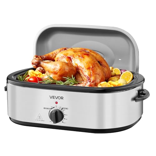 VEVOR Roaster Oven, 20QT Electric Roasting Pan, 150-450℉ Adjustable Temperature Fast-Cooking...