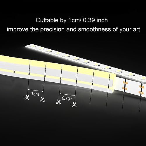 Vasten LED Neon Strip Lights - 12V Silicone LED Neon Light Strip Lighting, 16.4ft/5m Outdoor LED Strip Lights, 3000K Warm White Neon LED Strip Light for Bedroom Cut Length 1cm